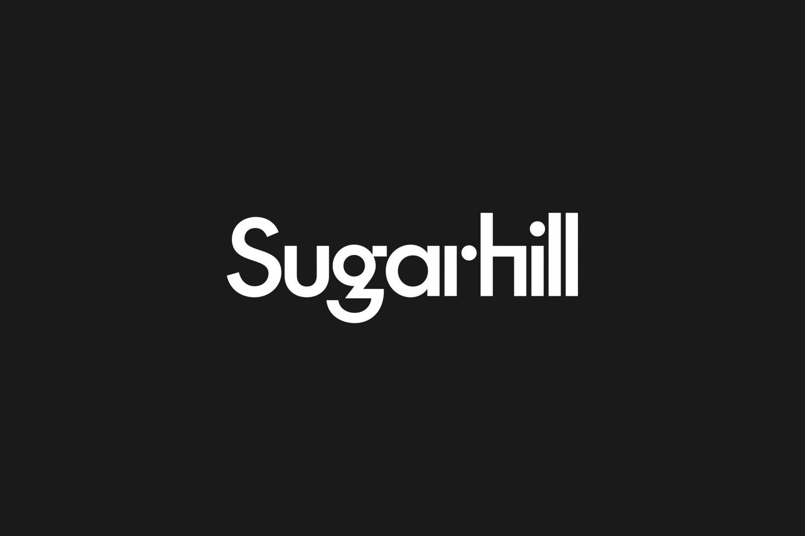 Sugarhill motion design studio and video production logo on black background