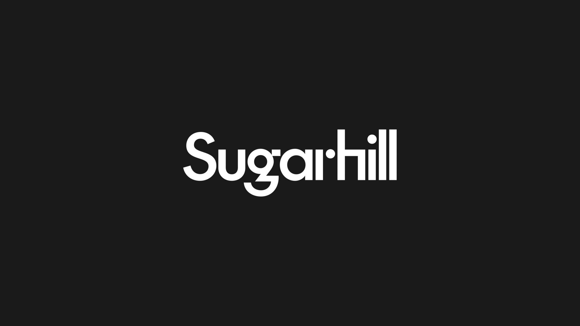 Sugarhill motion design studio and video production logo on black background